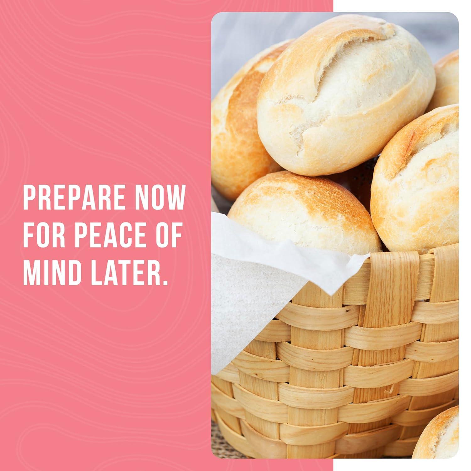 image:imageAugason Farms Bread and Roll Mix Can Emergency Food Supply 48 Servings 10 Year Shelf Life Makes 6 Loaves or 72 Bread Rolls for Prepared Meals Ready to EatHoney White Bread