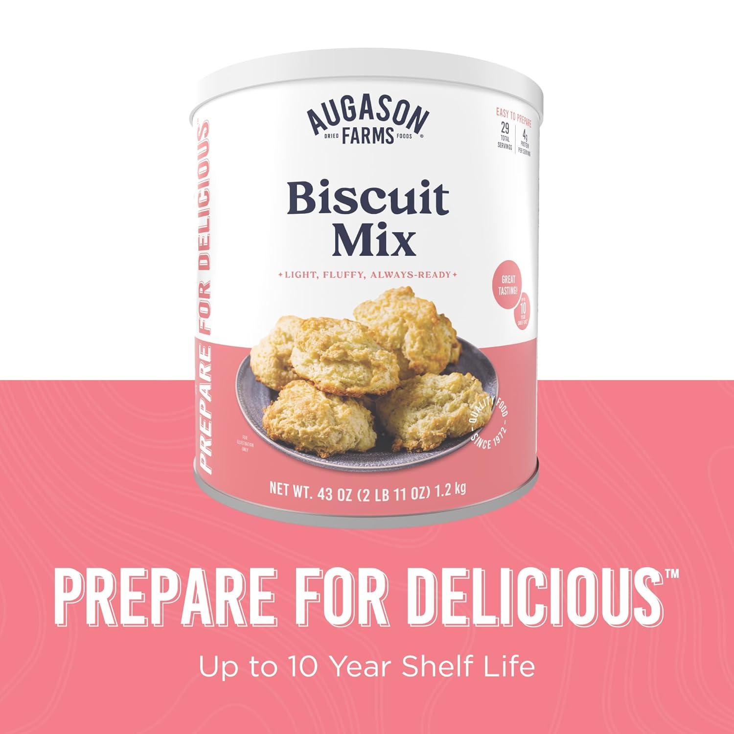 image:imageButtermilk Biscuit Mix Can Emergency Food Supply 29 Servings 10 Year Shelf Life Biscuit Mix Just Add Water and Baking PowderButtermilk