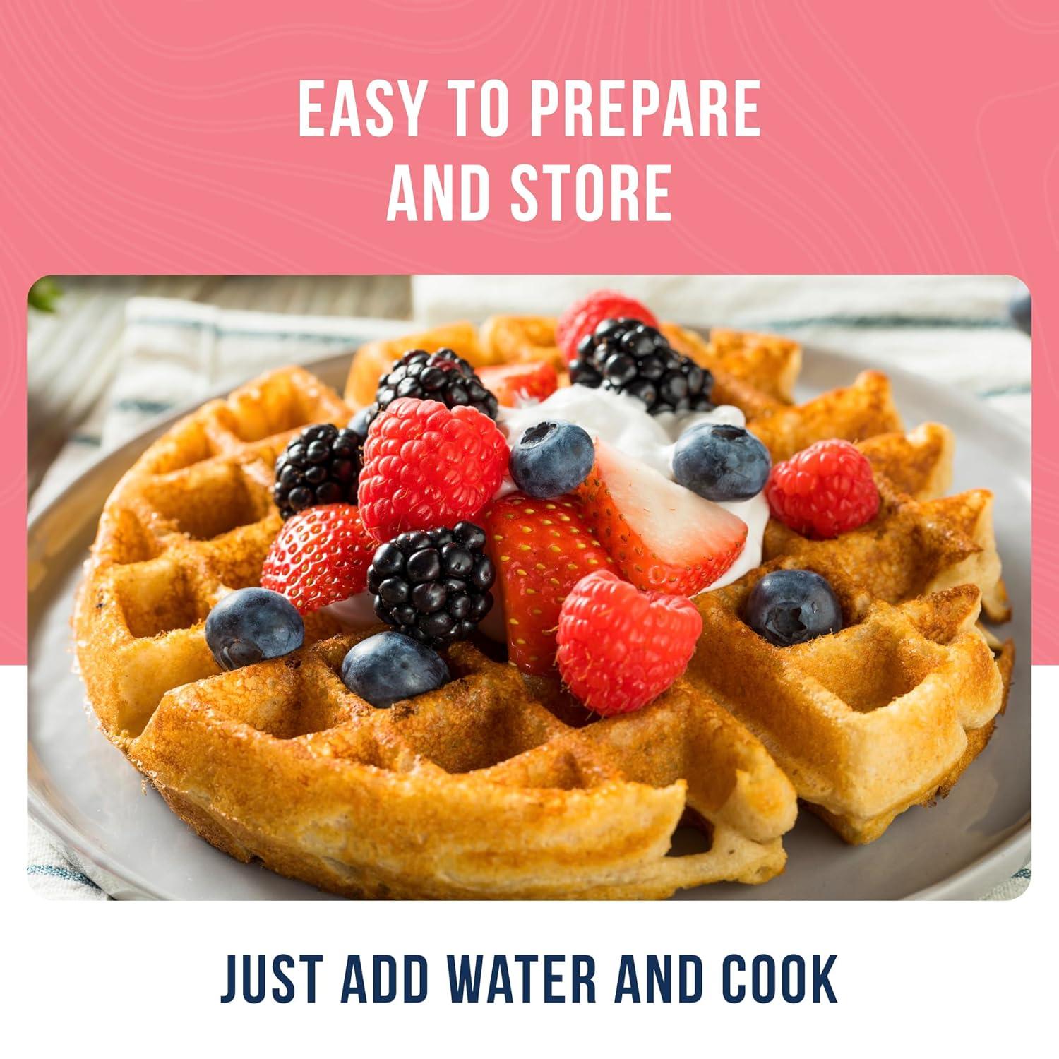 image:imageButtermilk Pancake and Waffle Mix Can Emergency Food Supply 33 Servings 10 Year Shelf Life Waffle and Pancake Mix Just Add Water Instant Breakfast Food52 Ounce Pack of 1