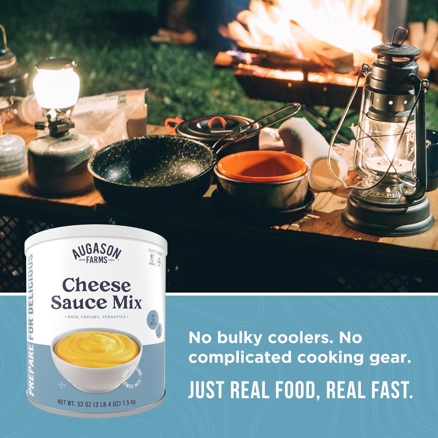 image:imageCheese Sauce Mix Can Emergency Food Supply 87 Servings 10 Year Shelf Life Shelf Stable Cheddar Cheese Powder Canned Food148 kg Pack of 1