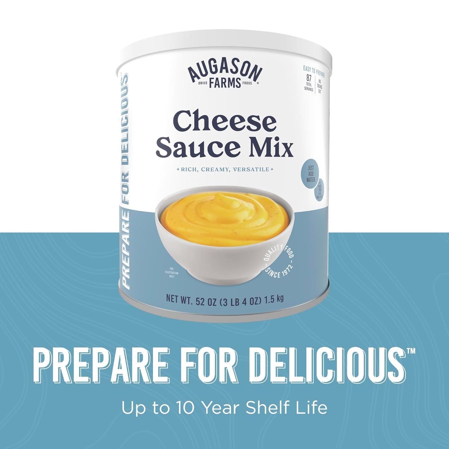 image:imageCheese Sauce Mix Can Emergency Food Supply 87 Servings 10 Year Shelf Life Shelf Stable Cheddar Cheese Powder Canned Food148 kg Pack of 1