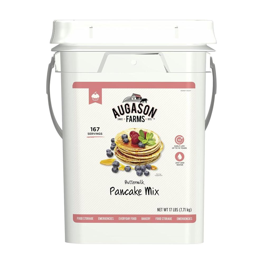 image:imageButtermilk Pancake and Waffle Mix Can Emergency Food Supply 33 Servings 10 Year Shelf Life Waffle and Pancake Mix Just Add Water Instant Breakfast Food4 Gallon Pail