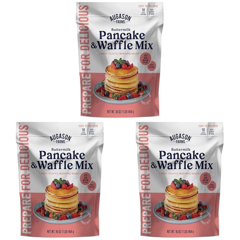 image:imageButtermilk Pancake and Waffle Mix Can Emergency Food Supply 33 Servings 10 Year Shelf Life Waffle and Pancake Mix Just Add Water Instant Breakfast Food16 Ounce Pack of 3