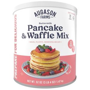 Buttermilk Pancake and Waffle Mix Can Emergency Food Supply, 33 Servings, 10 Year Shelf Life – Waffle and Pancake Mix Just Add Water, Instant Breakfast Food(52 Ounce (Pack of 1))