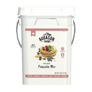 Buttermilk Pancake and Waffle Mix Can Emergency Food Supply, 33 Servings, 10 Year Shelf Life – Waffle and Pancake Mix Just Add Water, Instant Breakfast Food(4 Gallon Pail)