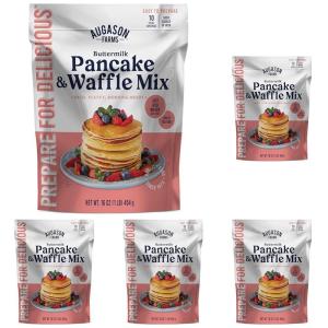 Buttermilk Pancake and Waffle Mix Can Emergency Food Supply, 33 Servings, 10 Year Shelf Life – Waffle and Pancake Mix Just Add Water, Instant Breakfast Food(16 Ounce (Pack of 5))