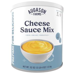 Cheese Sauce Mix Can Emergency Food Supply, 87 Servings, 10 Year Shelf Life – Shelf Stable Cheddar Cheese Powder Canned Food(1.48 kg (Pack of 1))