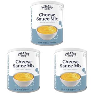 Cheese Sauce Mix Can Emergency Food Supply, 87 Servings, 10 Year Shelf Life – Shelf Stable Cheddar Cheese Powder Canned Food(1.48 kg (Pack of 3))