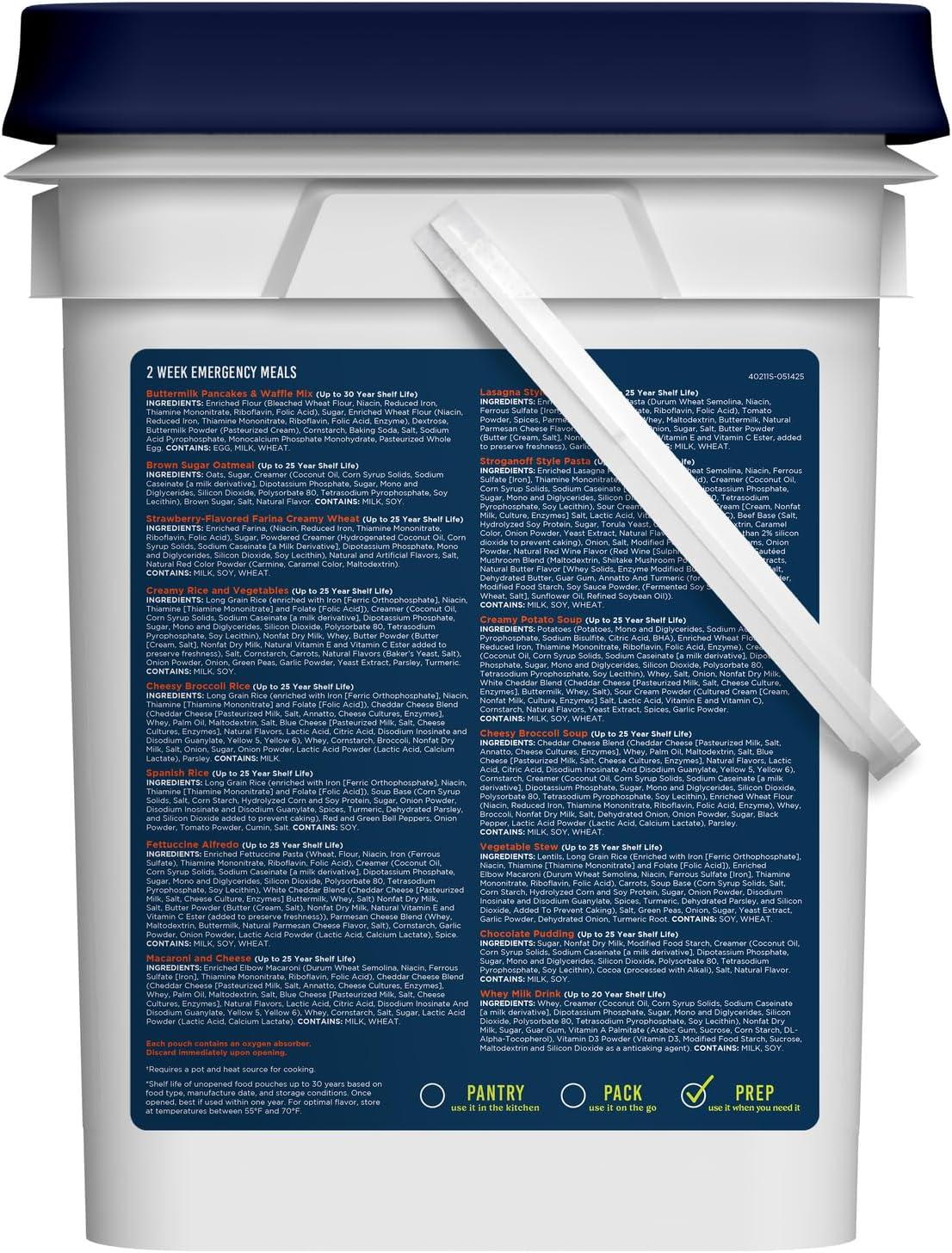 image:imageAugason Farms 2 Week 1 Person Emergency Food Supply2 Week Deluxe kit