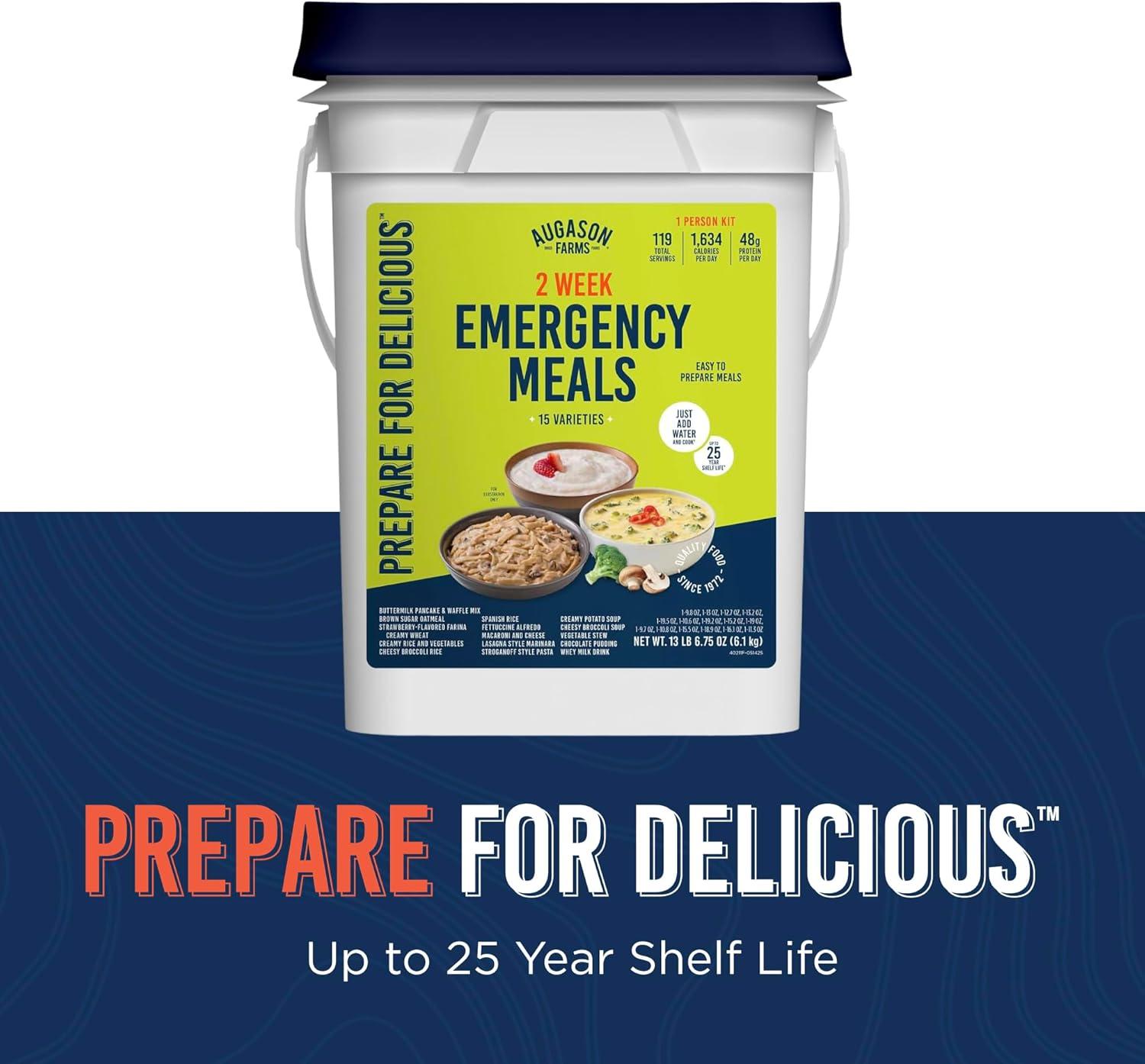 image:imageAugason Farms 2 Week 1 Person Emergency Food Supply2 Week Deluxe kit