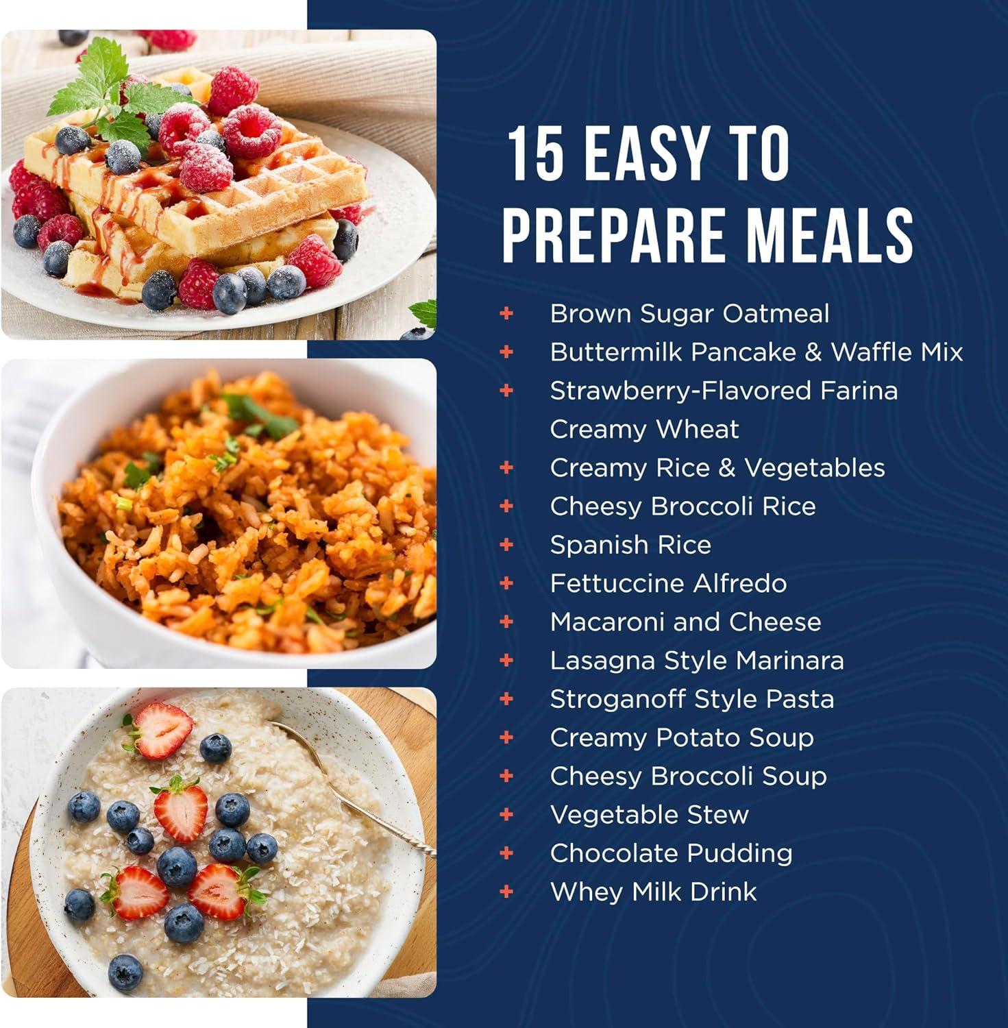 image:imageAugason Farms Breakfast and Dinner Variety Pail Emergency Food Supply Everyday13 meal Deluxe kit