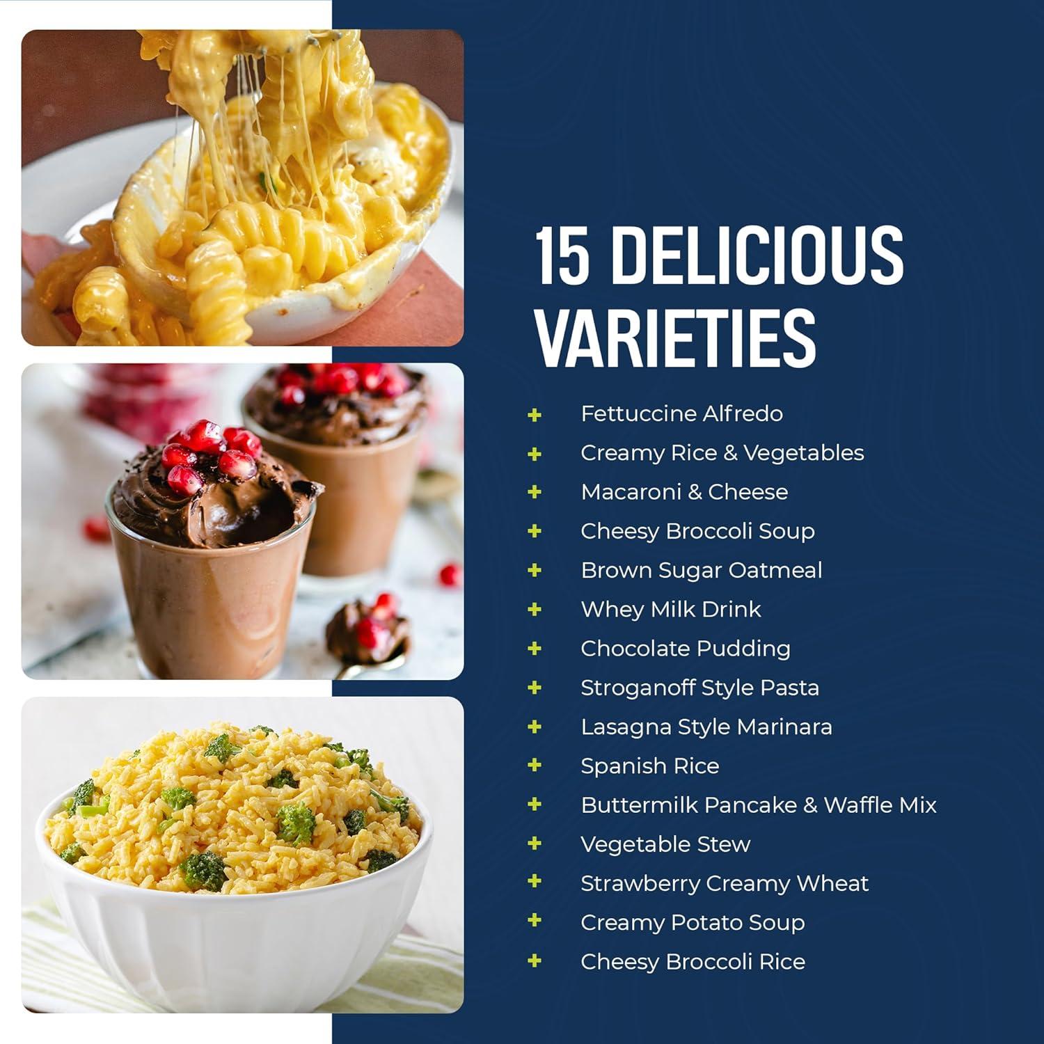 image:imageAugason Farms Breakfast and Dinner Variety Pail Emergency Food Supply Everyday15 meal Premium kit