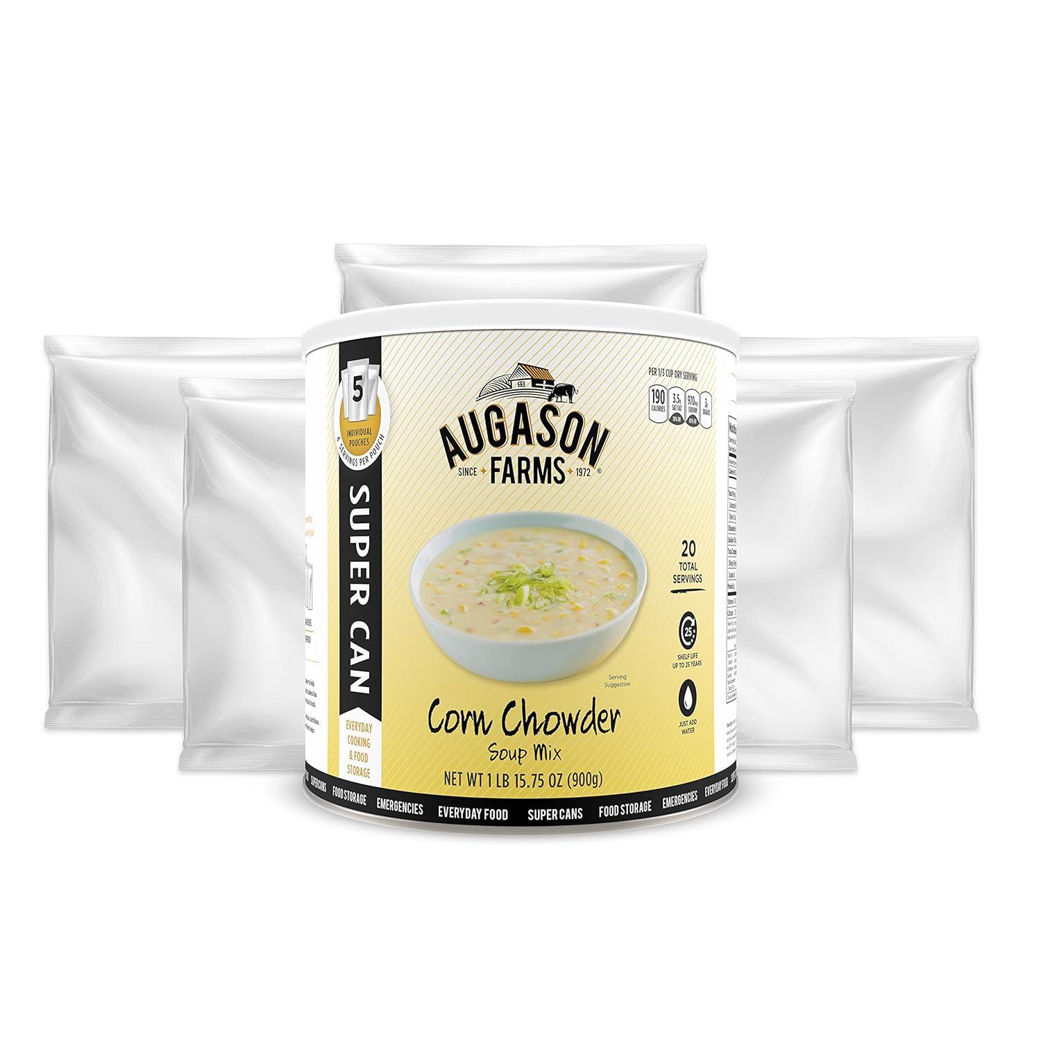 image:imageAugason Farms Cheesy Broccoli Soup Mix Can Emergency Food Supply Everyday Meals 38 ServingsCorn