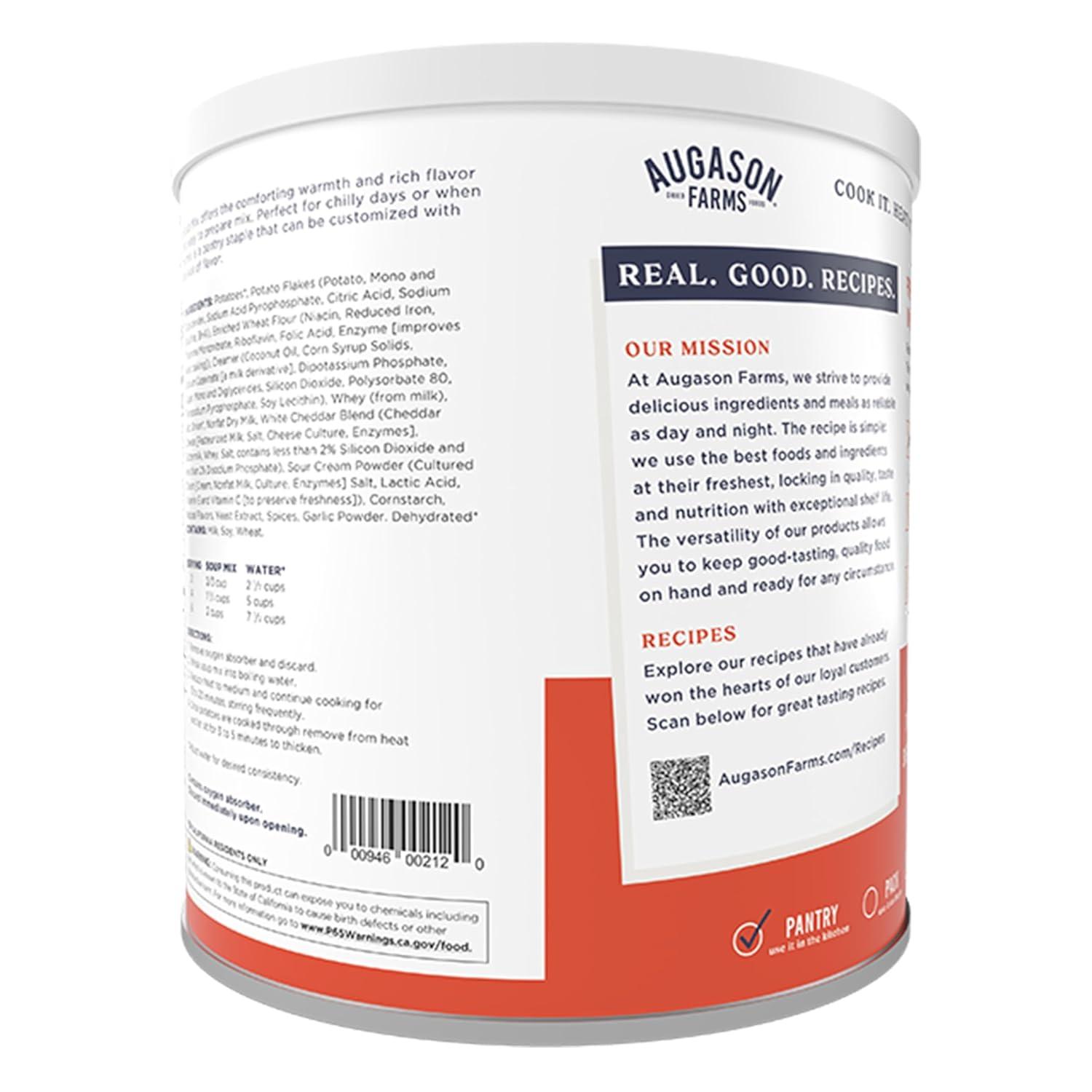image:imageAugason Farms Cheesy Broccoli Soup Mix Can Emergency Food Supply Everyday Meals 38 ServingsCreamy Potato