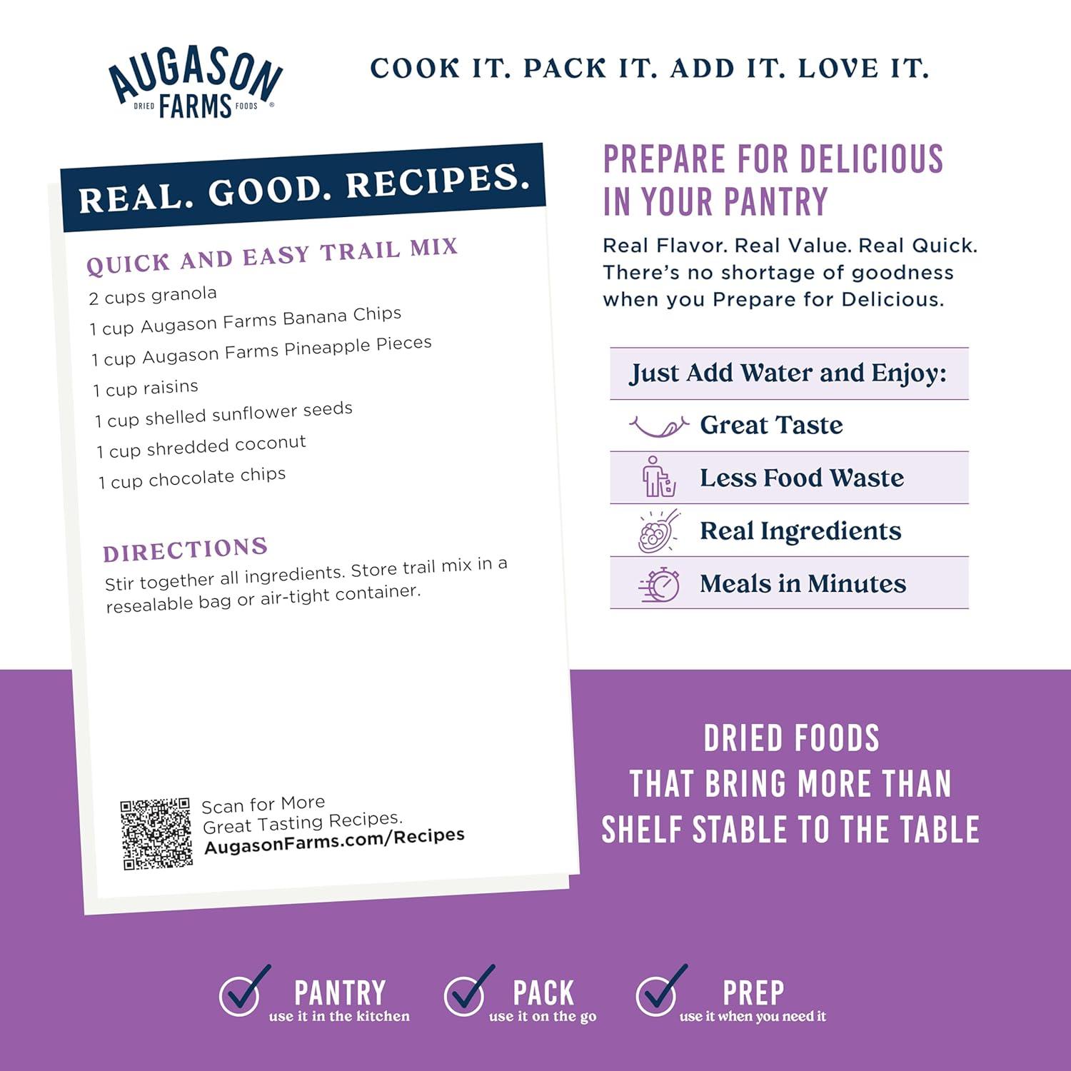 image:imageAugason Farms Freeze Dried Pineapple Pieces Can Emergency Food Supply Everyday Meals 34 Servings
