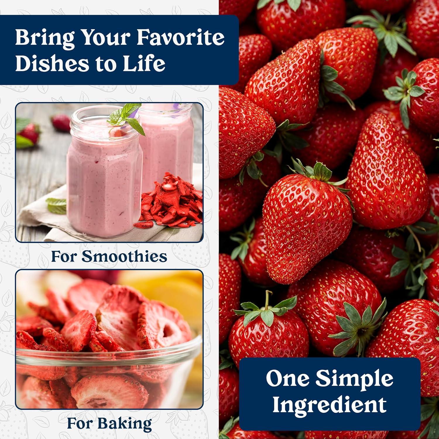 image:imageAugason Farms Freeze Dried Sliced Strawberries Can Emergency Food Supply Everyday Meals 18 ServingsStrawberries 64 Oz