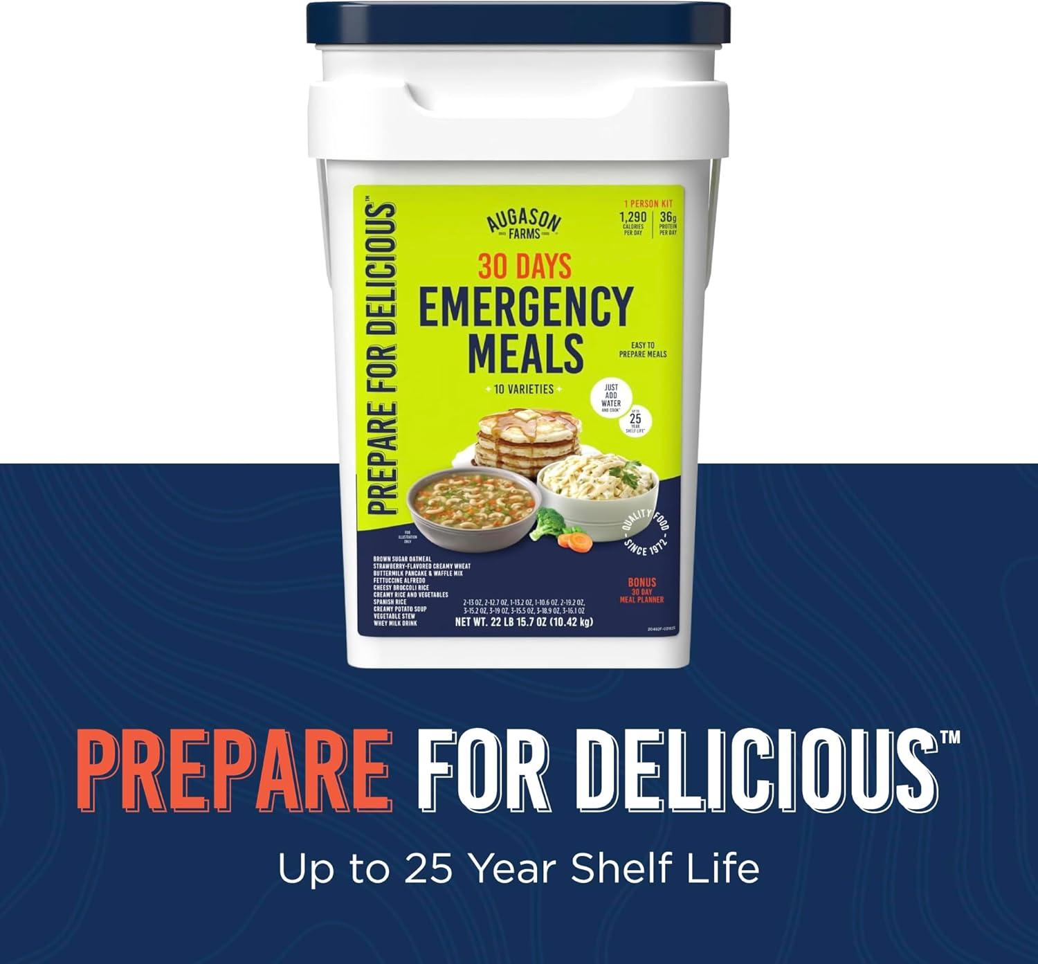 image:imageAugason Farms Freeze Dried Vegetable Variety Pail Emergency Food Supply Everyday Meals30 Day Deluxe Kit