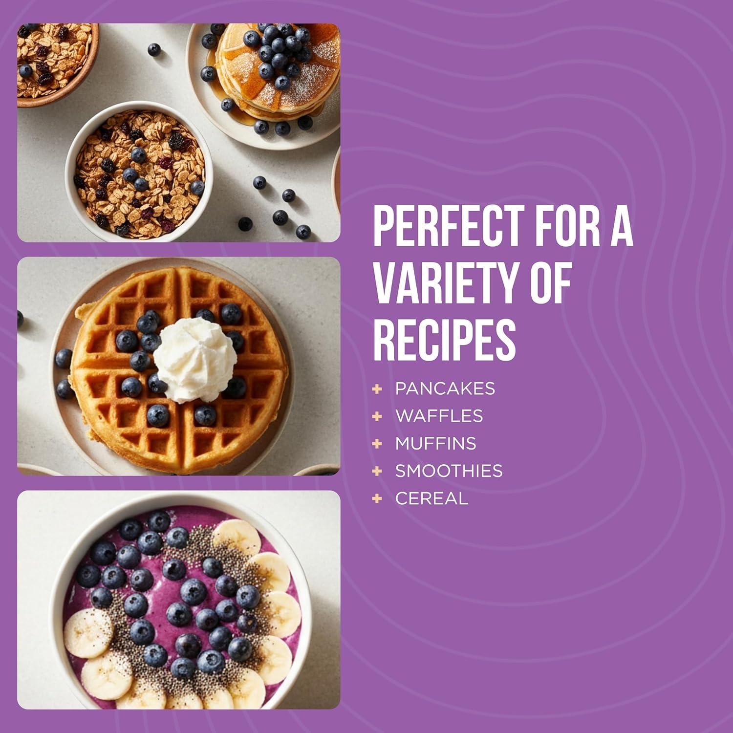 image:imageAugason Farms FreezeDried Whole Blueberries Emergency Food Supply 26 Servings 30 Year Shelf Life Great for Cooking Baking and Snacks Dehydrated Meals Survival Food Camping Essentials CanBlueberries 12 oz