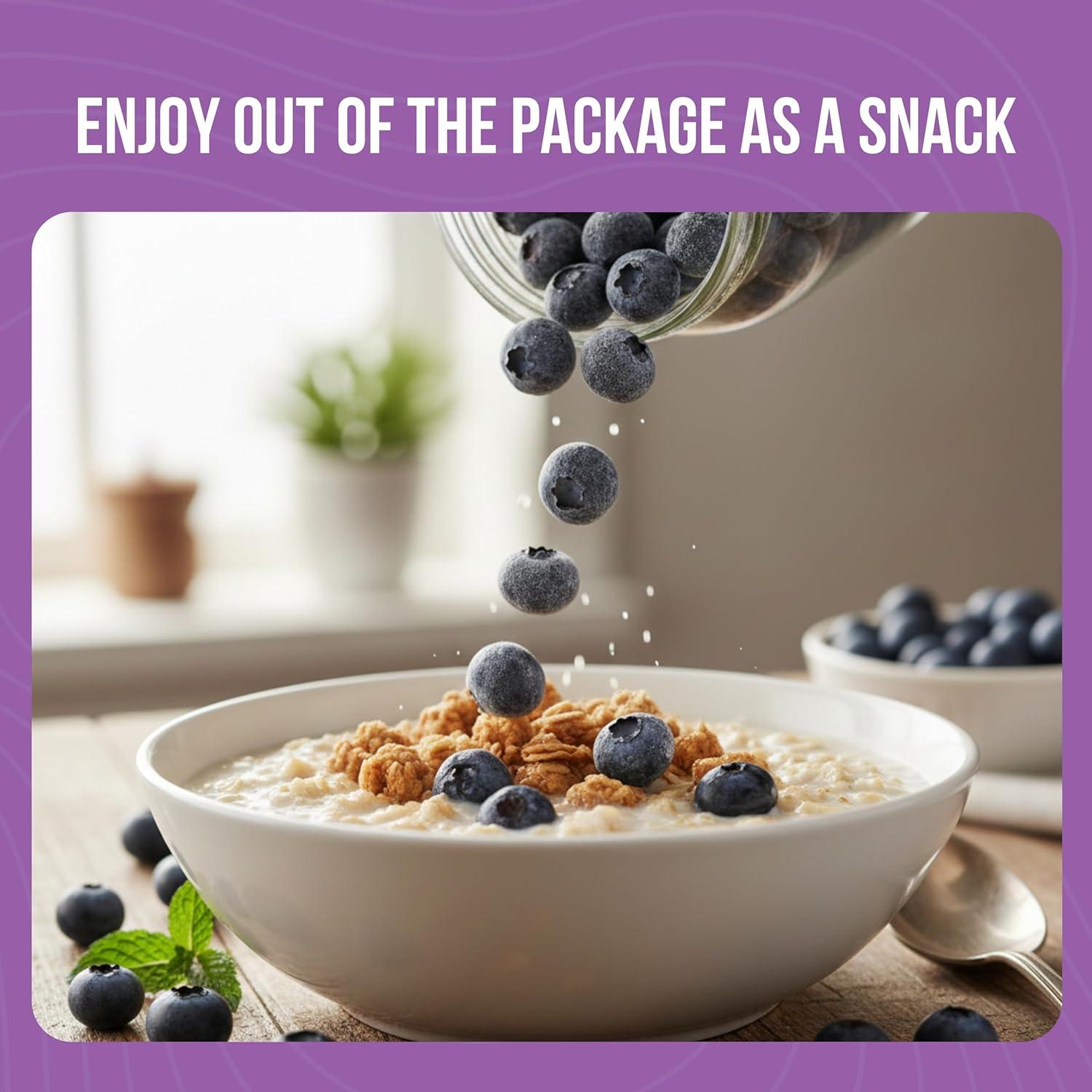 image:imageAugason Farms FreezeDried Whole Blueberries Emergency Food Supply 26 Servings 30 Year Shelf Life Great for Cooking Baking and Snacks Dehydrated Meals Survival Food Camping Essentials CanBlueberries 12 oz