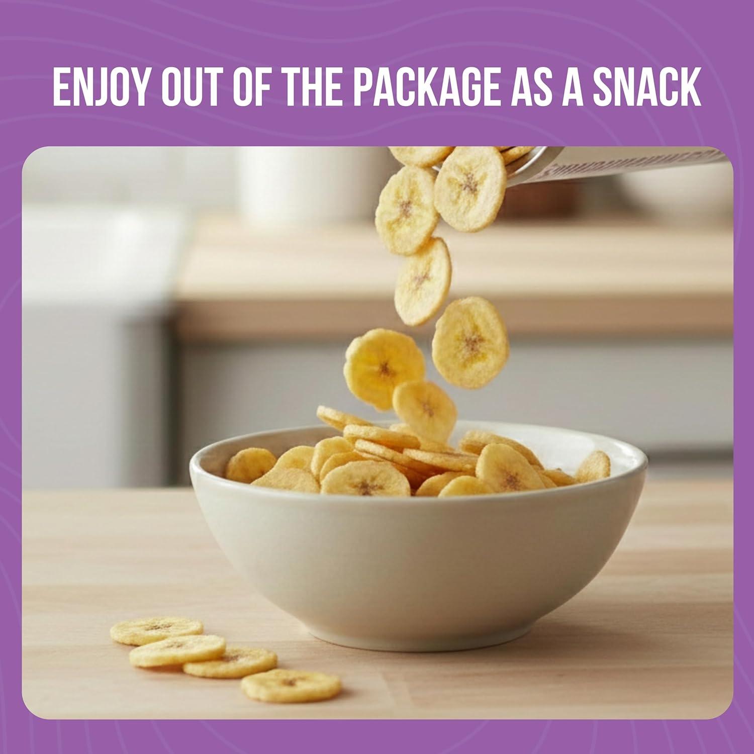image:imageAugason Farms Sweetened Banana Chips Emergency Food Supply 31 Servings 10 Year Shelf Life Great for Cooking Baking and Snacks Dehydrated Meals Survival Food Camping Essentials CanBanana Chips 25 oz