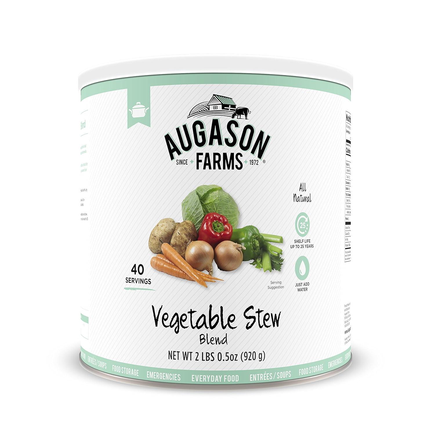 image:imageAugason Farms Vegetable Medley Blend Can Dehydrated Mixed Veggies Gluten Free Emergency Food Supply with Long Shelf Life for Survival Disaster Prep amp Everyday Meals 131 ServingsStew Blend 2 lbs 05 Oz
