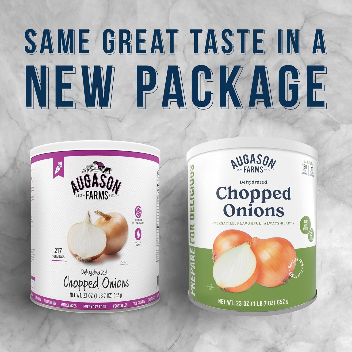image:imageDehydrated Chopped Onions Emergency Food Supply 130 Servings 25 Year Shelf Life Great for Cooking and Baking Dehydrated Meals Survival Food Camping Essentials Can143 Pound Pack of 3