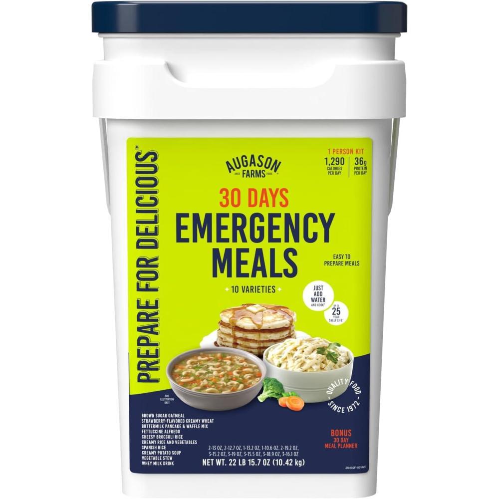 image:imageAugason Farms Freeze Dried Vegetable Variety Pail Emergency Food Supply Everyday Meals30 Day Deluxe Kit