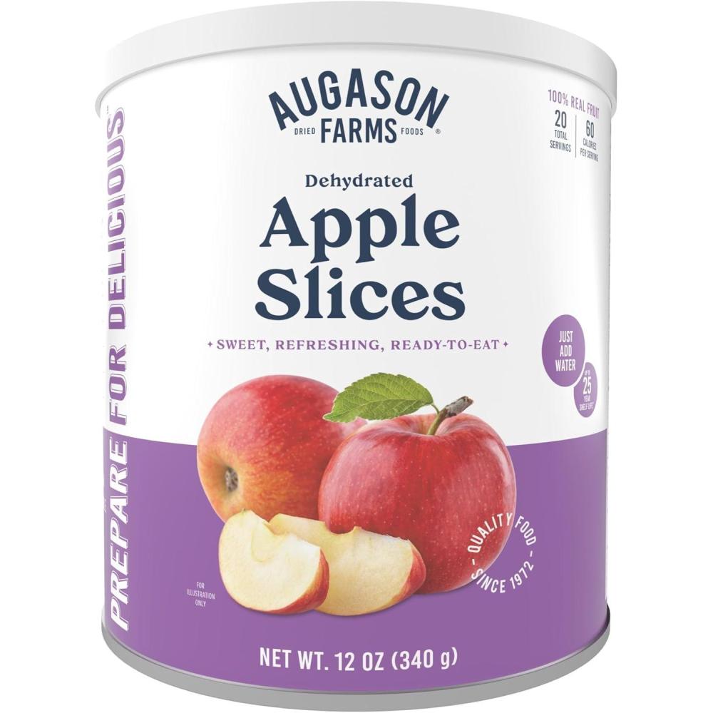 image:imageDehydrated Apple Slices Emergency Food Supply 20 Servings 25 Year Shelf Life Great for Cooking Baking and Snacks Dehydrated Meals Survival Food Camping Essentials Can