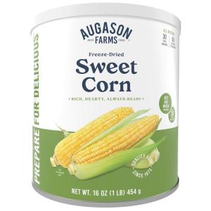 Augason Farms Freeze-Dried Sweet Corn Emergency Food Supply, 30 Servings, 30 Year Shelf Life, Great for Cooking, Side Dishes, and Snacks – Dehydrated Meals, Survival Food Camping Essentials Can(1 lb)