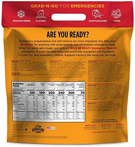 image:imageAugason Farms BE Ready 1Week Emergency Food Supply1 Week Deluxe Kit